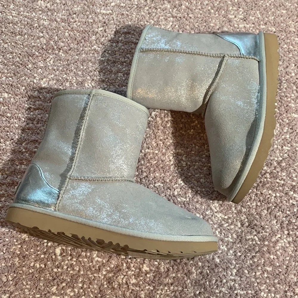 UGG Classic Short Shimmer Metallic Boots